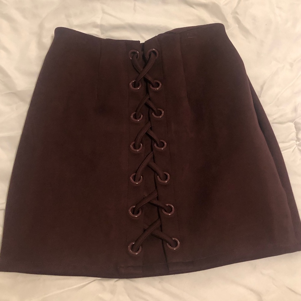 Deep purple skirt